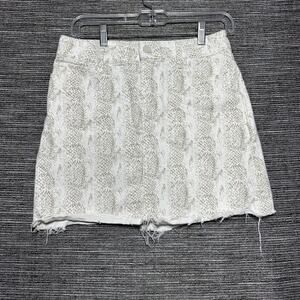 Paige Jamine Skirt Women's Size 27 Raw Hem Sonoran Snake Summer